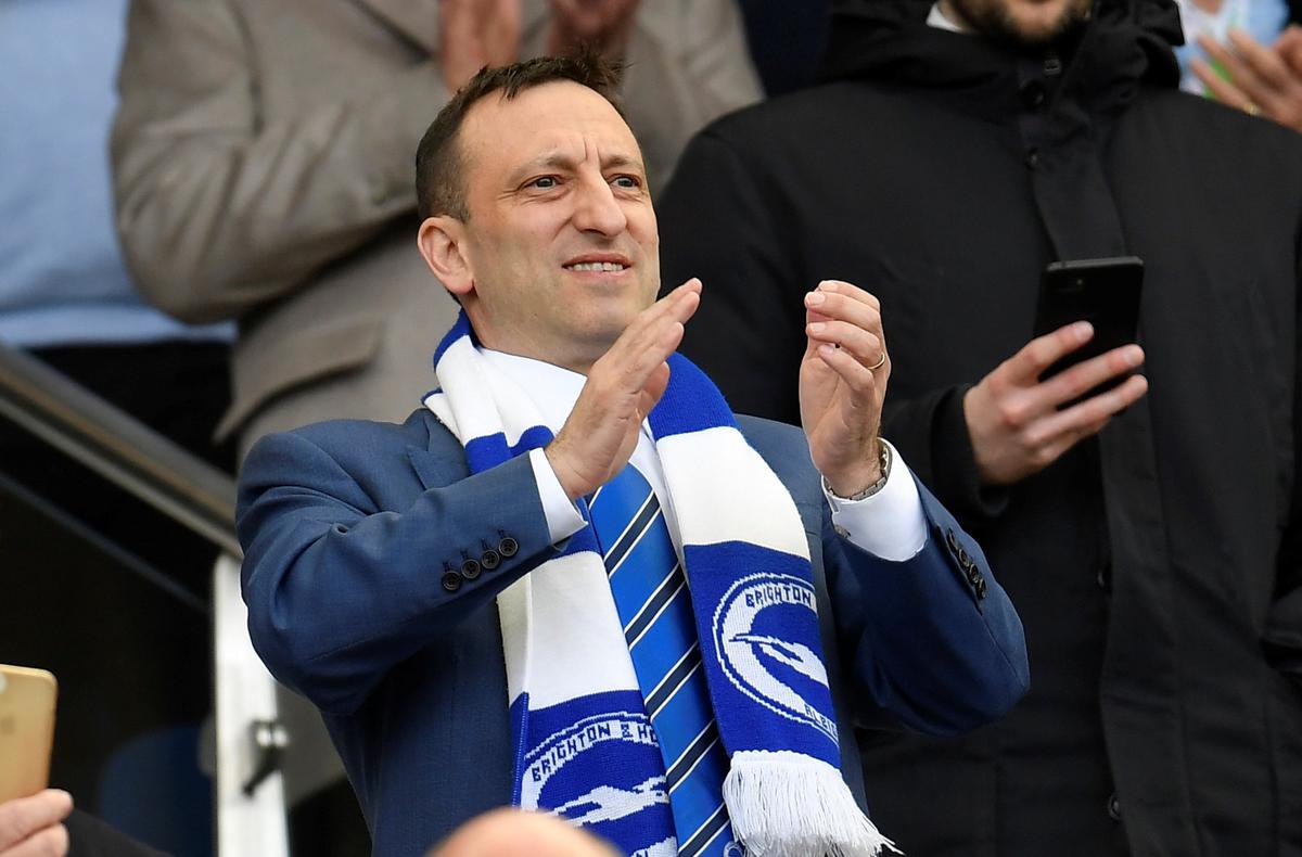 Brighton owner Bloom acquires stake in Scottish club Hearts