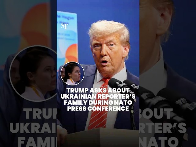 That’s tough: Trump asks about Ukraine reporter’s family during Nato press conference