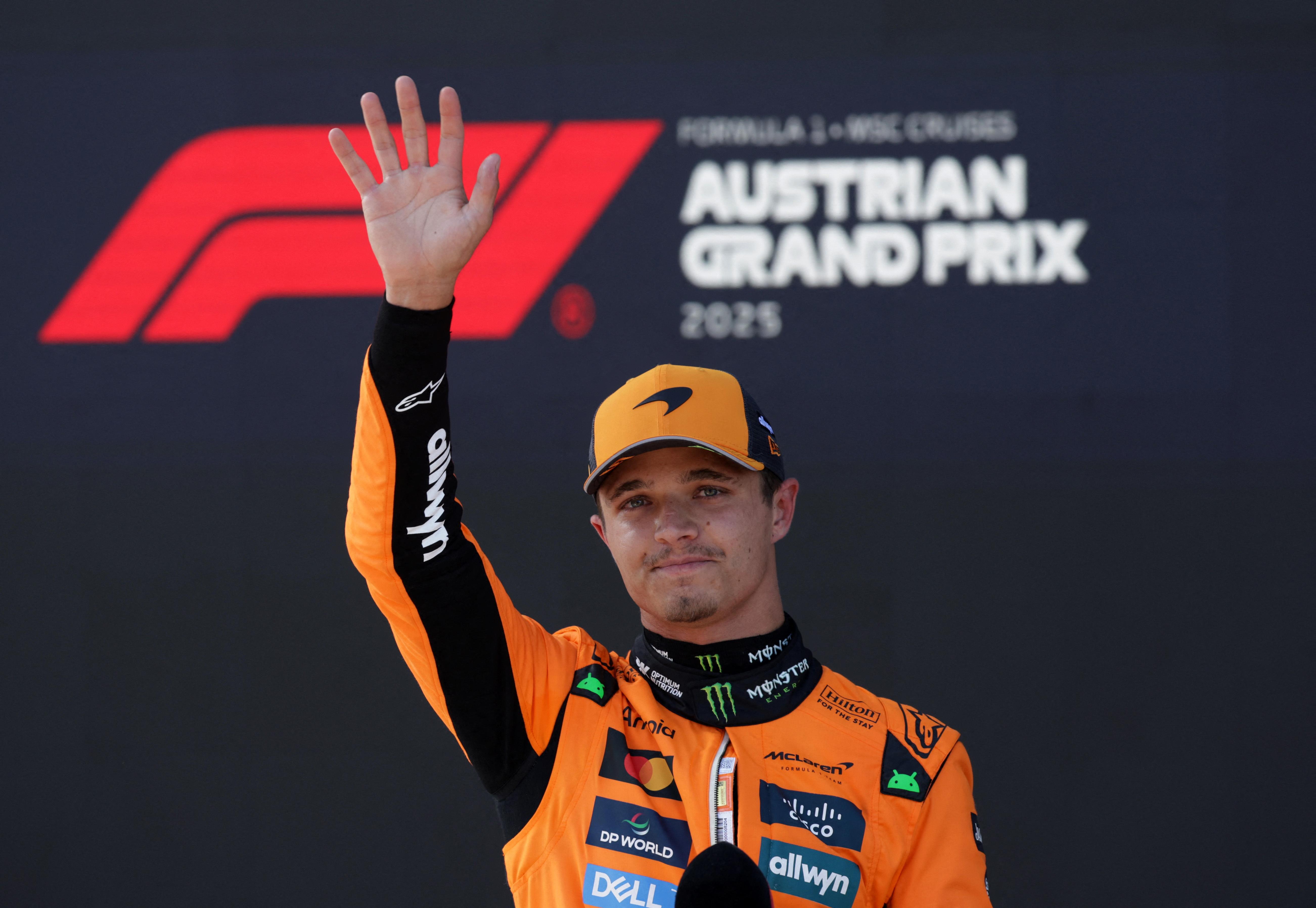 Lando Norris savours finding ‘the old me’ in taking pole at Austrian GP