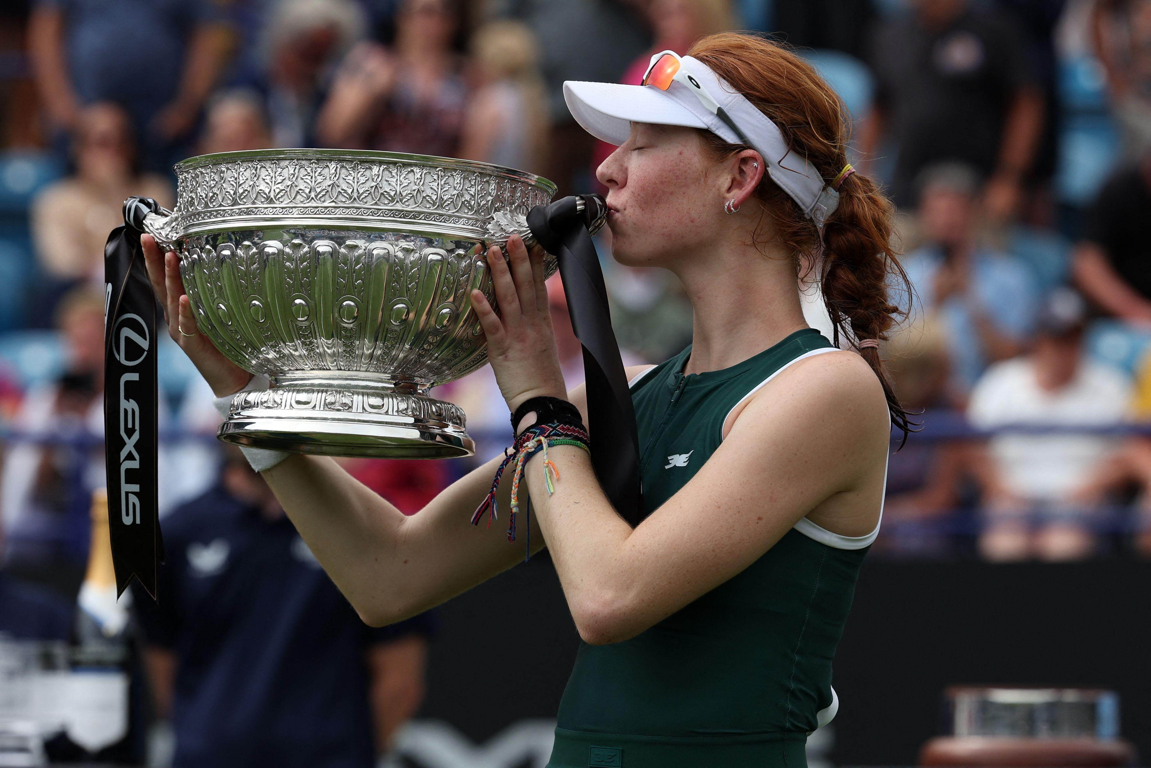 Maya Joint wins Eastbourne title to end Alexandra Eala’s history bid