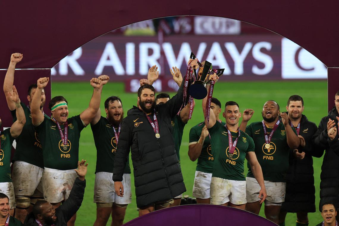 Springboks centre Esterhuizen embraces hybrid role among the forwards