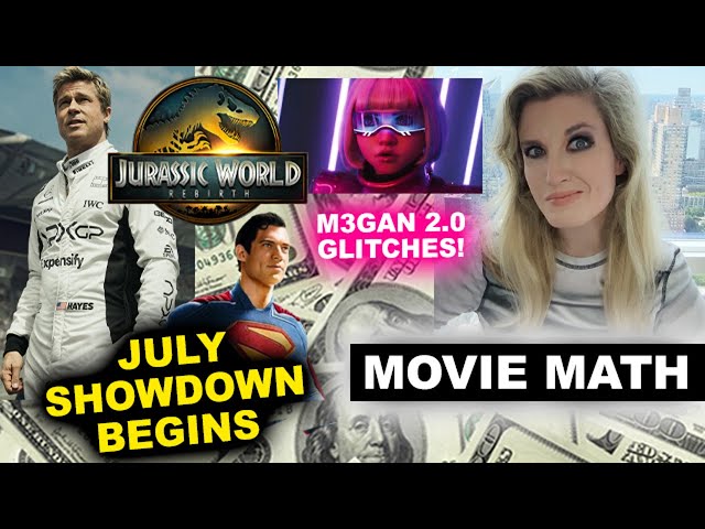 2025 Box Office - F1 The Movie Opening Weekend vs Jurassic World Rebirth & Superman