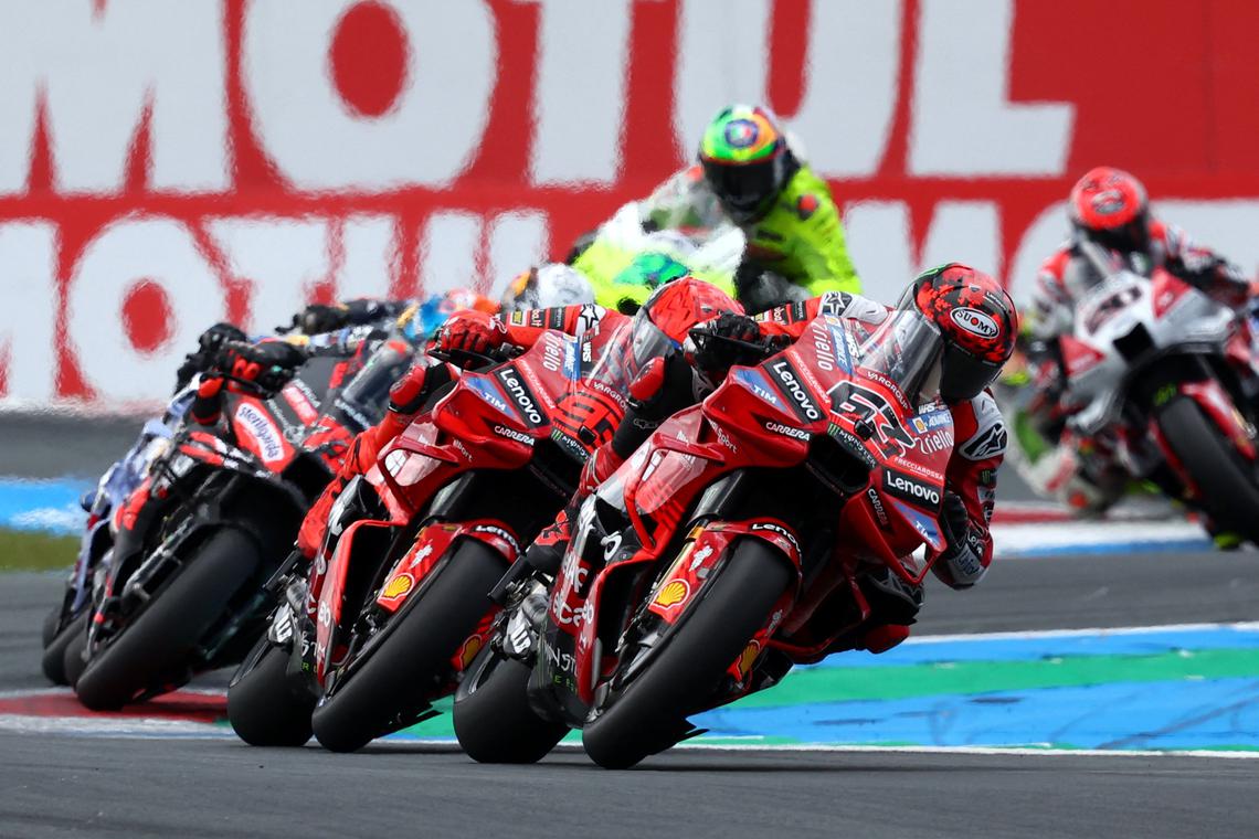 Marc Marquez wins Dutch Grand Prix but brother Alex crashes out