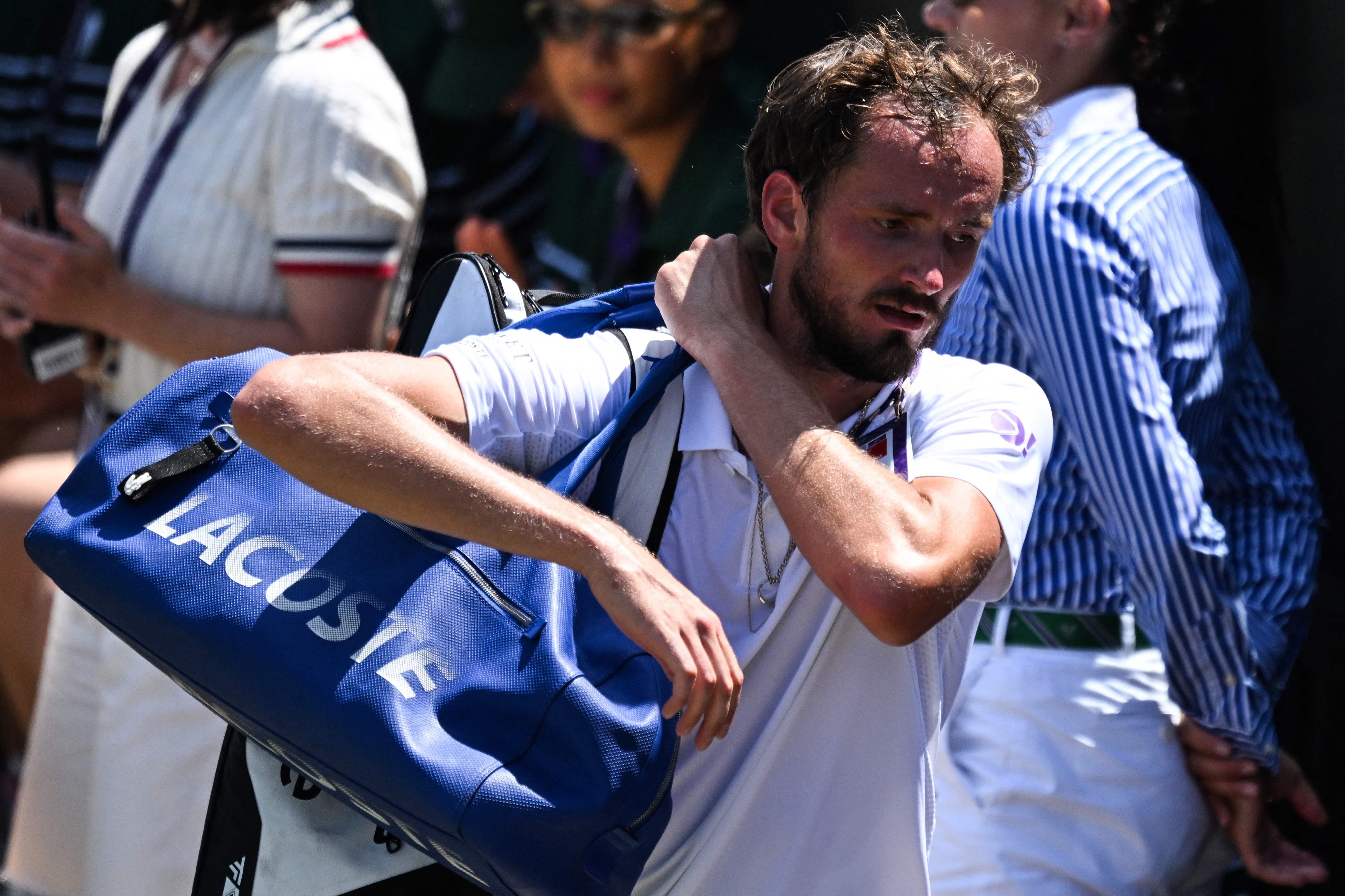 Daniil Medvedev makes early exit after Wimbledon meltdown