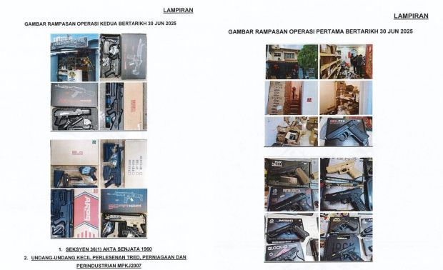 Cops seize RM4.16mil in imitation firearms during raids nationwide