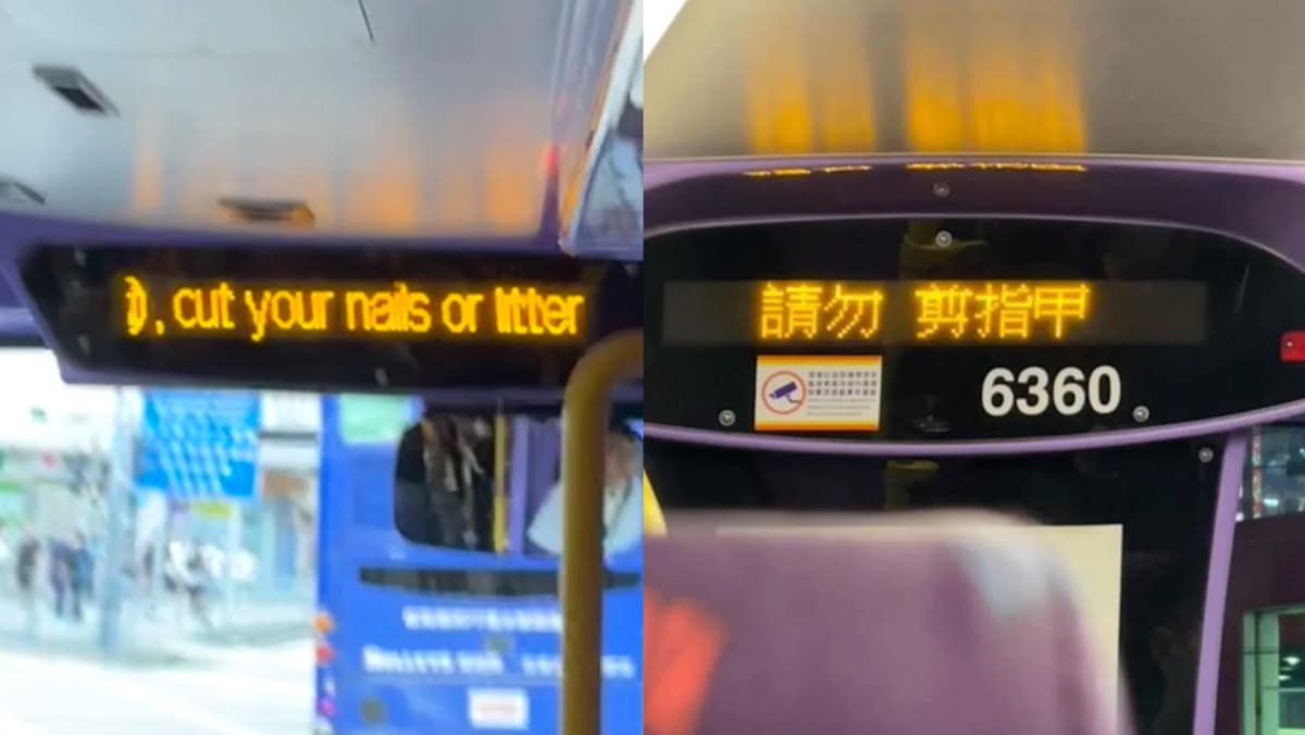 HK Bus Passengers Told Not To Cut Their Nails On Board