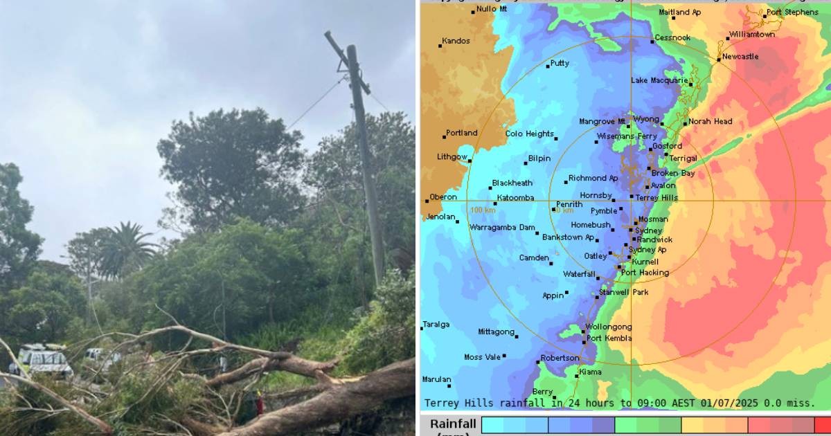 'Bomb cyclone' pummels Sydney with heavy rains, winds