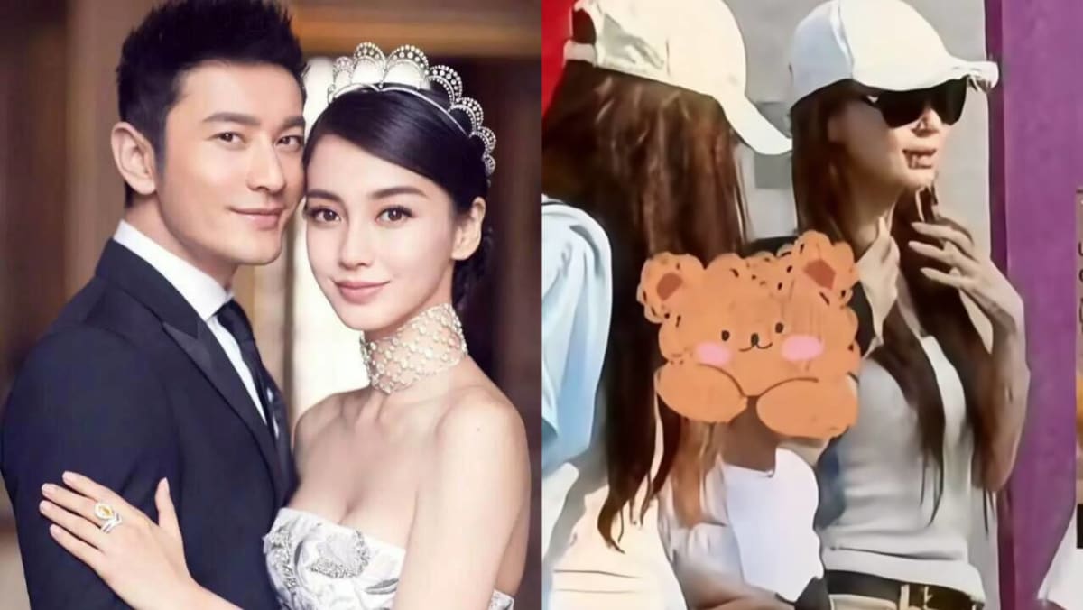 Angelababy & 8-Yr-Old Son Spotted At USS