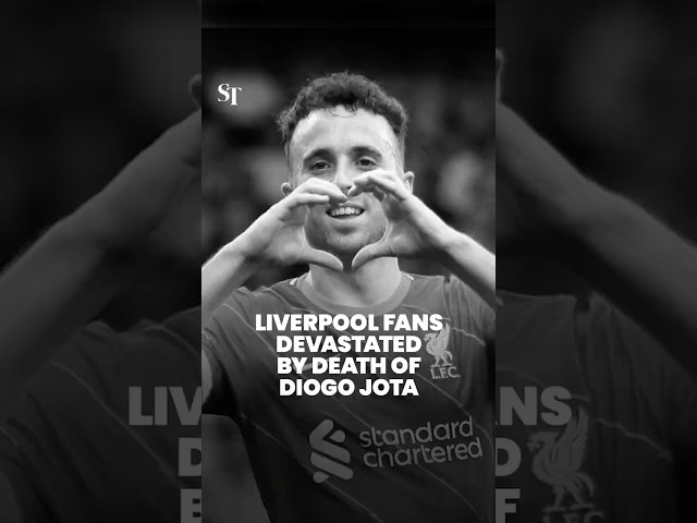 Diogo Jota: Liverpool fans at Anfield devastated by death of Portuguese star