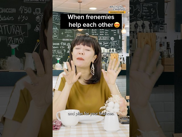 Frenemies meet for shady tea ☕️ and exchange useful eldercare support tips. Friendship goals!😍