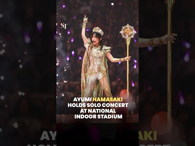 J-pop star Ayumi Hamasaki in concert at National Indoor Stadium