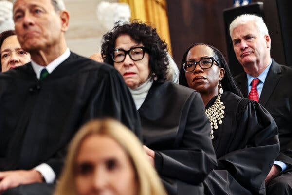 Justice Ketanji Brown Jackson Makes Herself Heard, Prompting a Rebuke