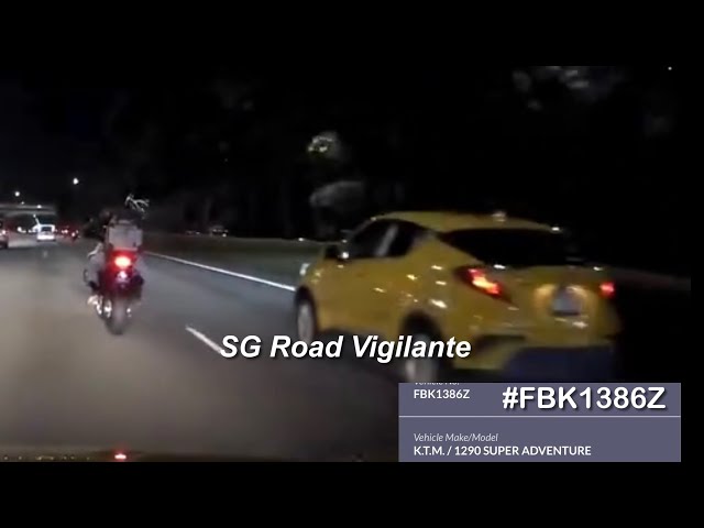 TPE ktm super adventure hogging & block toyota chr on lane than camcar