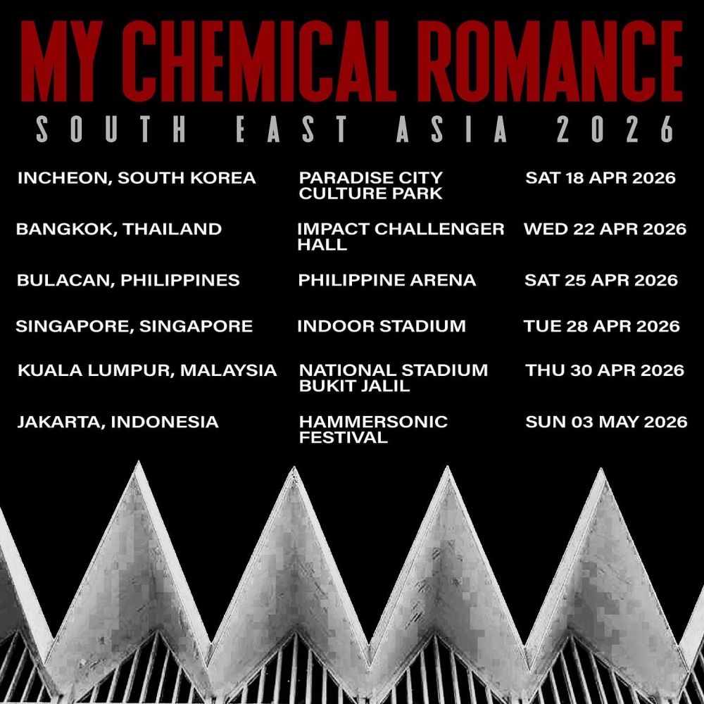 The Black Parade is coming: My Chemical Romance confirms KL stop for South-east Asia tour
