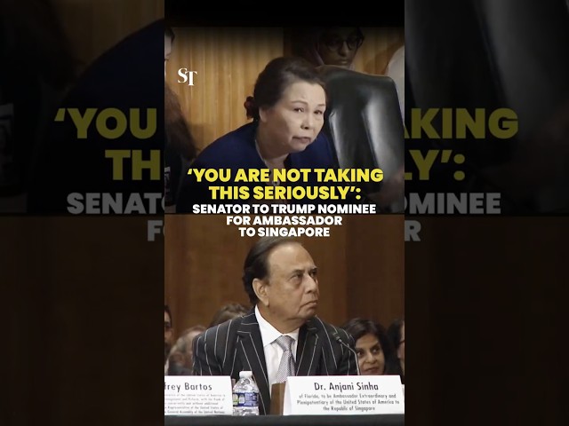 ‘You are not taking this seriously’: Senator grills Trump nominee for US Ambassador to Singapore