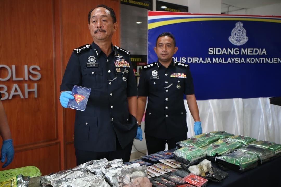 Drugs worth nearly RM1 mln seized from condominiums in KK