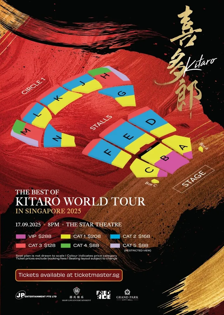 Legendary Japanese musician Kitaro returns to Singapore this September as part of 2025 world tour
