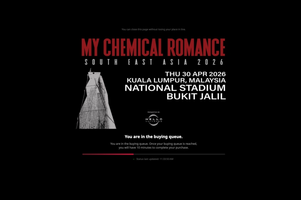 ‘Are your servers powered by hamsters?’: My Chemical Romance fans rage as ticket site crashes ahead of KL concert sale