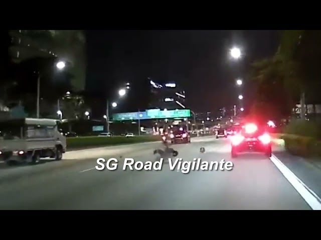pie hit and run accident btw car and motorcyclist