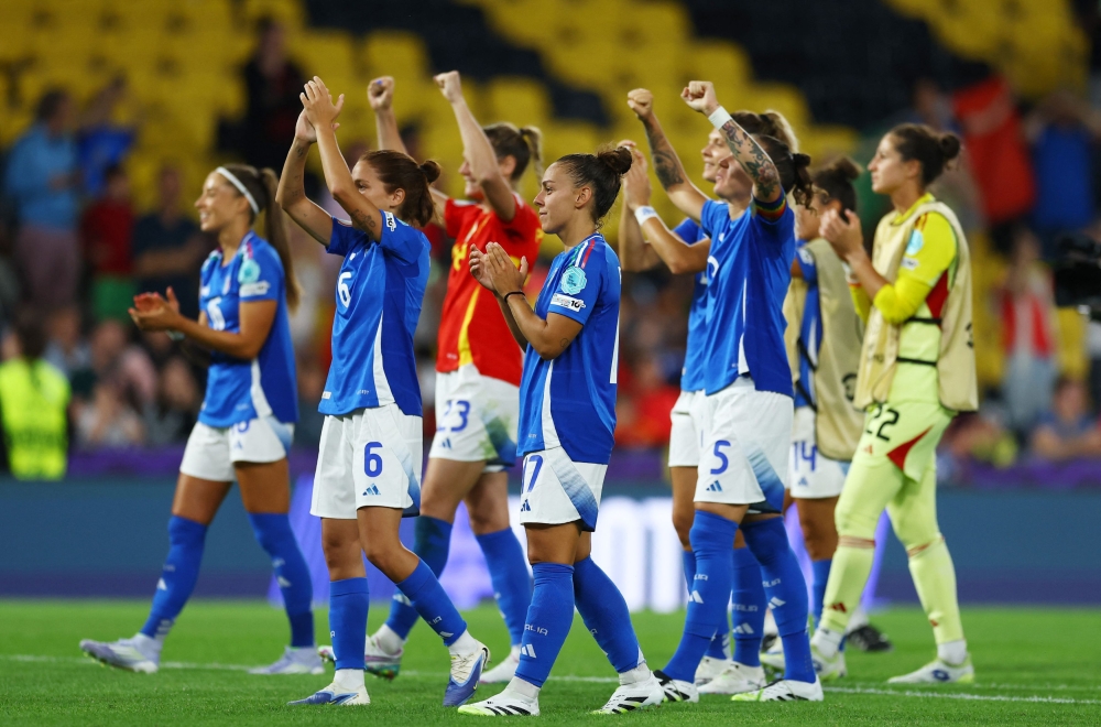 Italy reach Women’s Euro 2025 quarters despite 3-1 loss to Spain as Portugal crash out late
