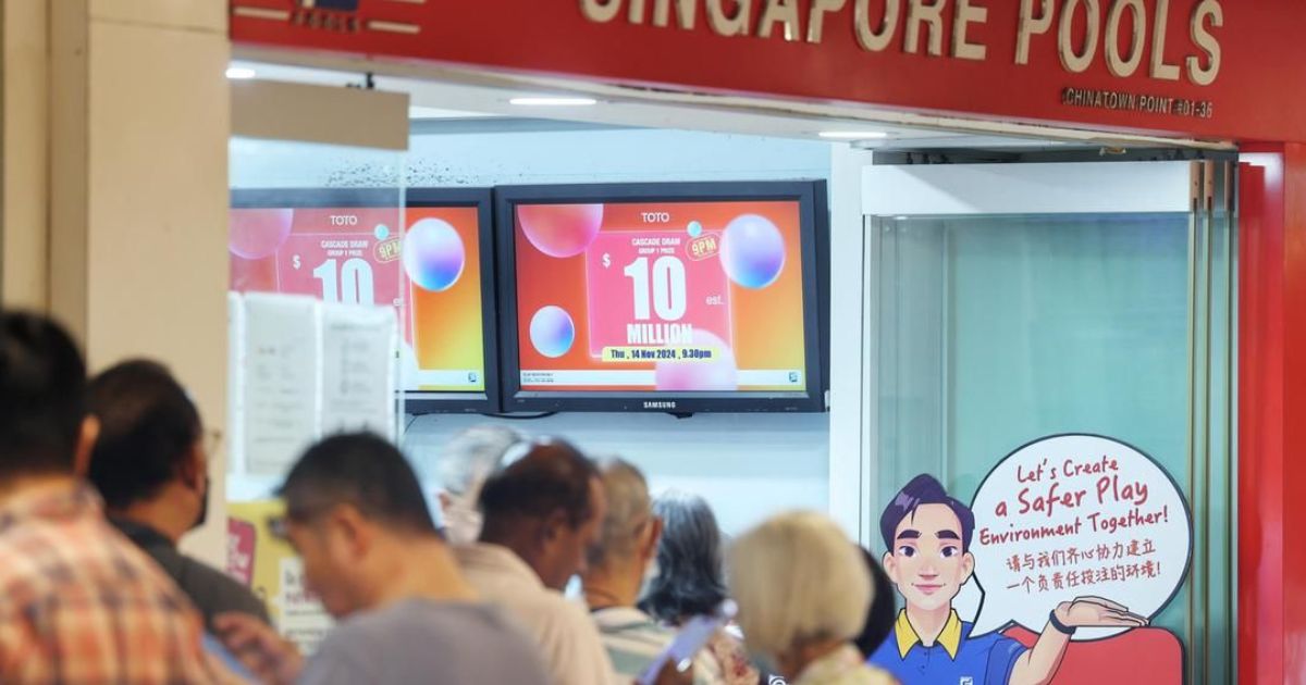 Singapore Toto Jackpot Soars to S$10 Million for 17 July Draw