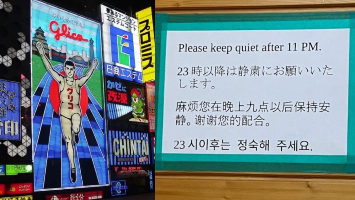 Osaka Guesthouse Posts Sign About Quiet Hours — Earlier Timing Stated Only In Chinese Version Of The Notice