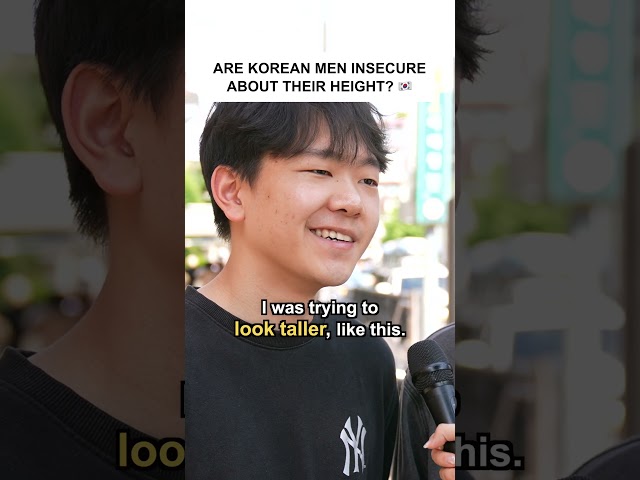 Are Korean Men Insecure About Their Height? #shorts
