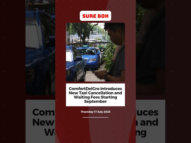 ComfortDelGro Introduces New Taxi Cancellation and Waiting Fees Starting September