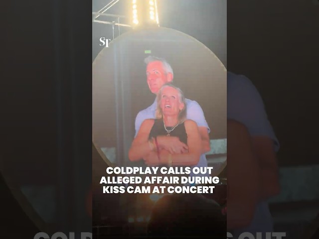 Coldplay calls out couple’s alleged affair during kiss cam at concert