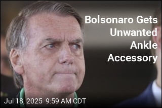 Bolsonaro Gets Unwanted Ankle Accessory