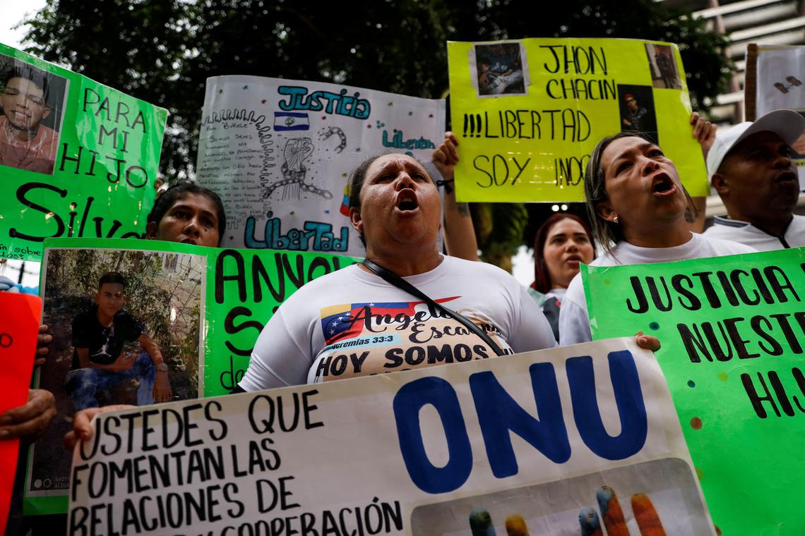 El Salvador sends detained Venezuelans home in swap for Americans