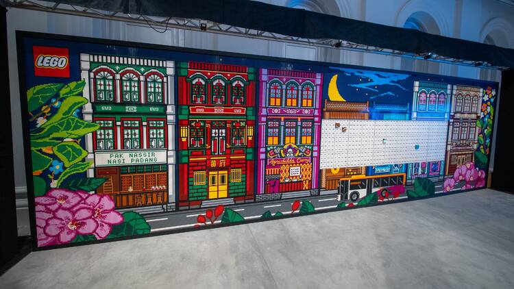 See Singapore’s largest Lego mural made from over 265,000 bricks at the National Museum