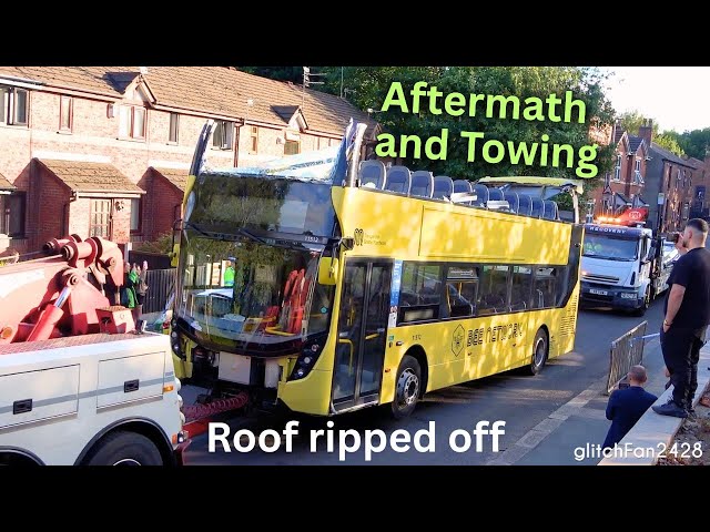 Low Bridge Collision: Double Decker Bus Recovery After Roof Ripped Off