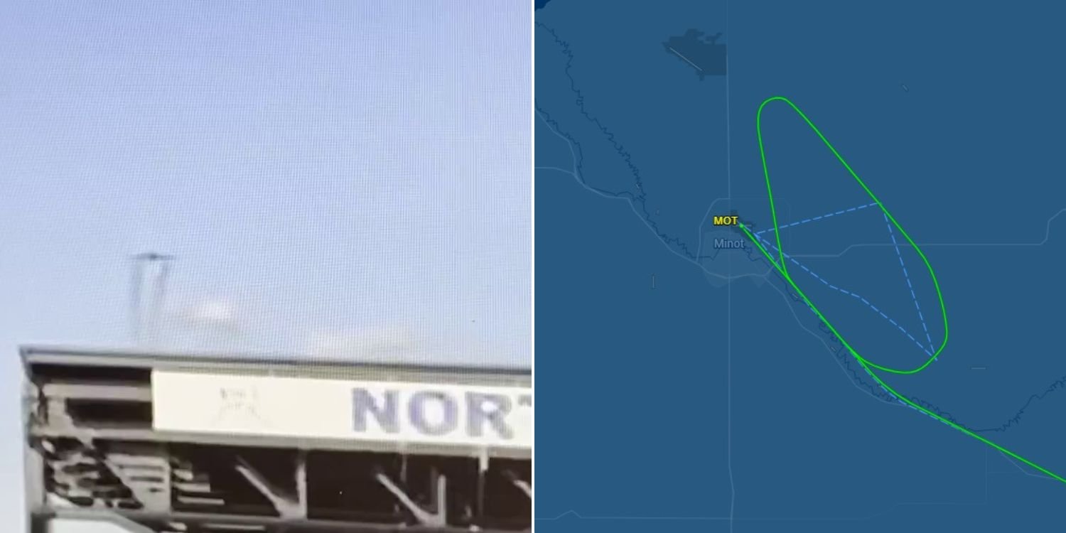 US plane nearly collides with military bomber mid-air, pilot makes ‘aggressive’ turn to avoid crash