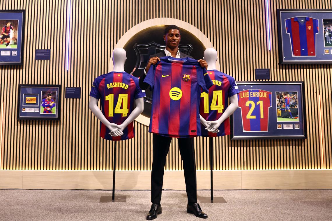 ‘It feels like home’: Marcus Rashford joins Barcelona on loan from Man United