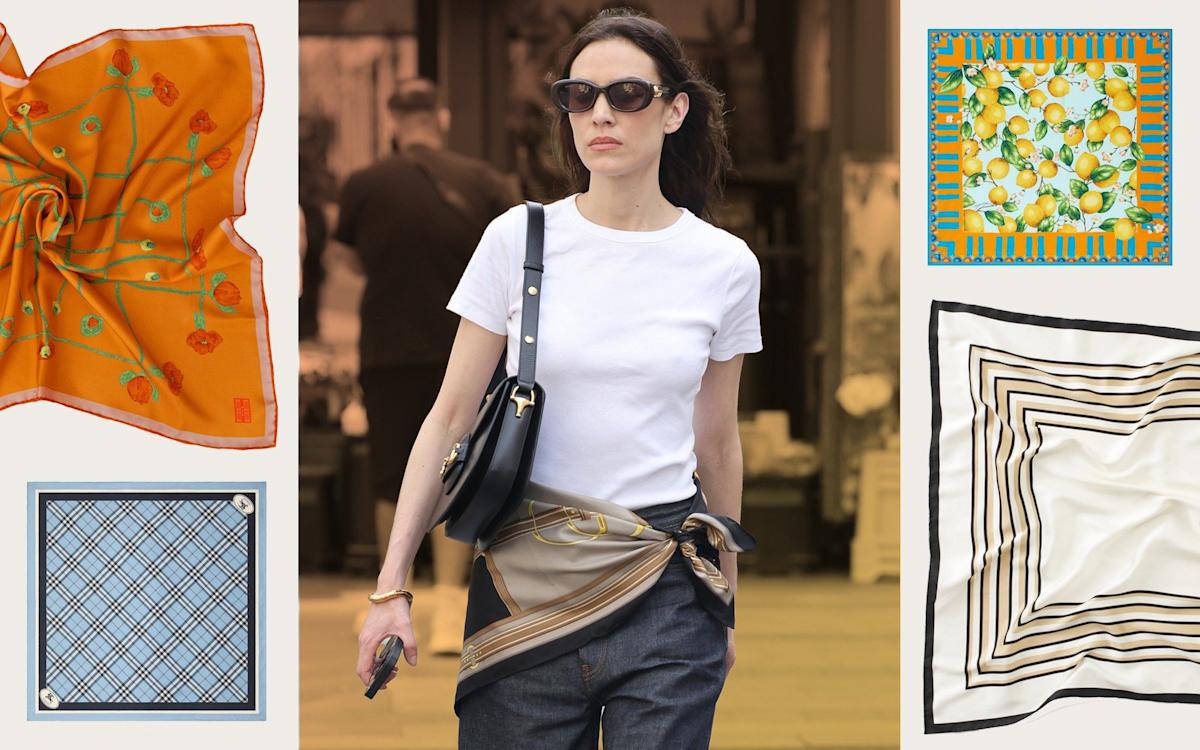 The new way to wear a scarf that’s Alexa Chung-approved