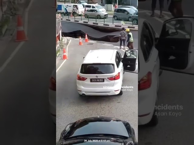 A sinkhole at Katong