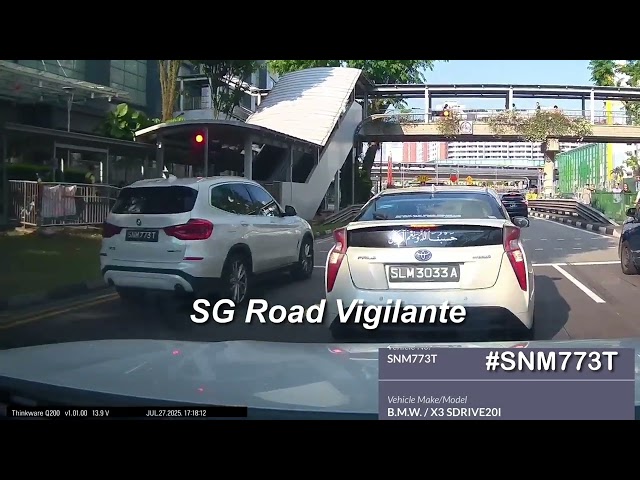 Ang Mo Kio Ave bmw failed to conform to red light