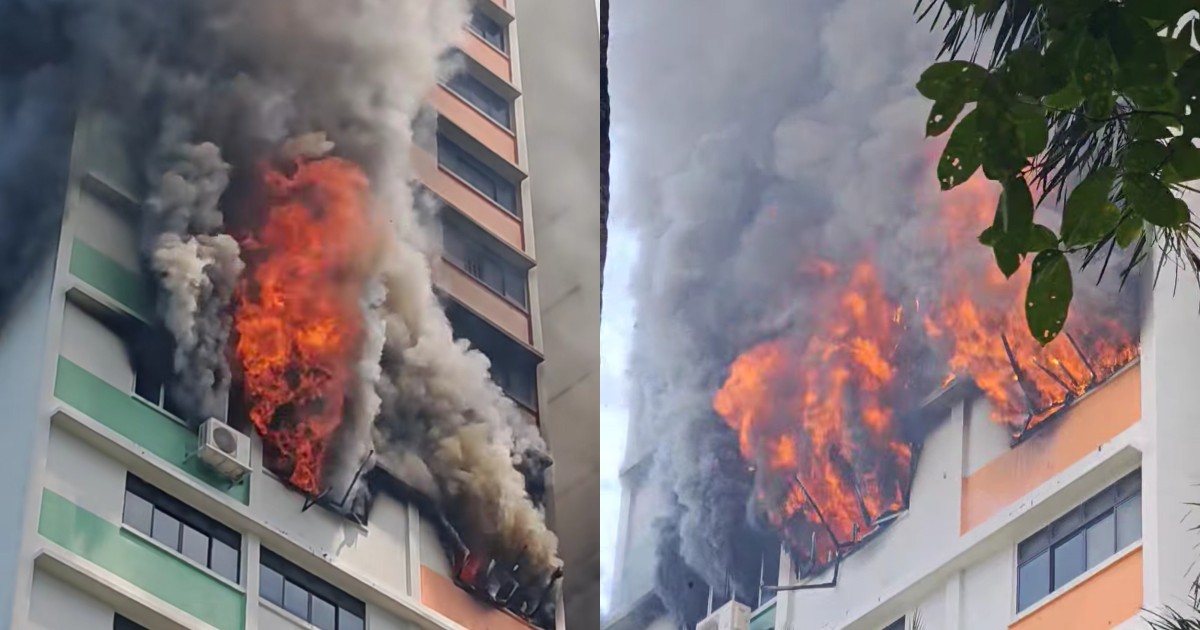 Twice in 2 weeks: Fire breaks out at Toa Payoh Lorong 8