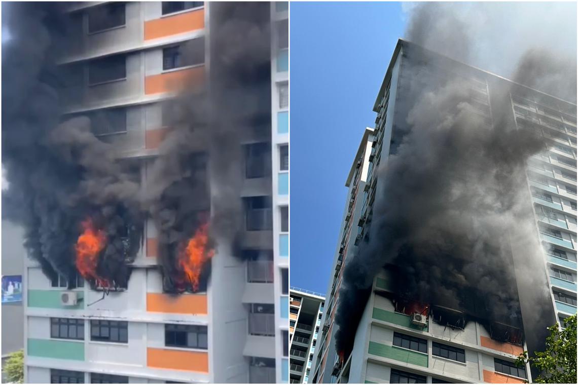 3 taken to hospital after fire breaks out in Toa Payoh HDB flat