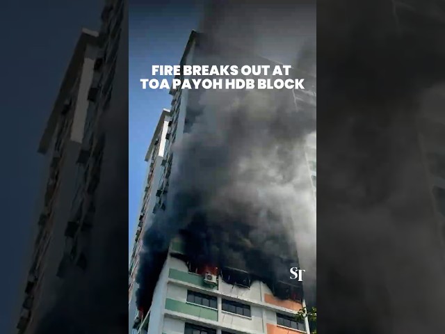 Fire breaks out at Toa Payoh HDB block
