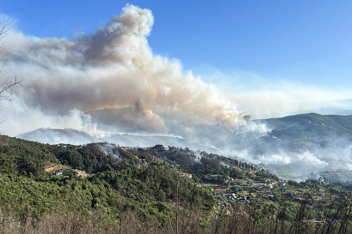 Portugal battles three large wildfires in sweltering summer heat