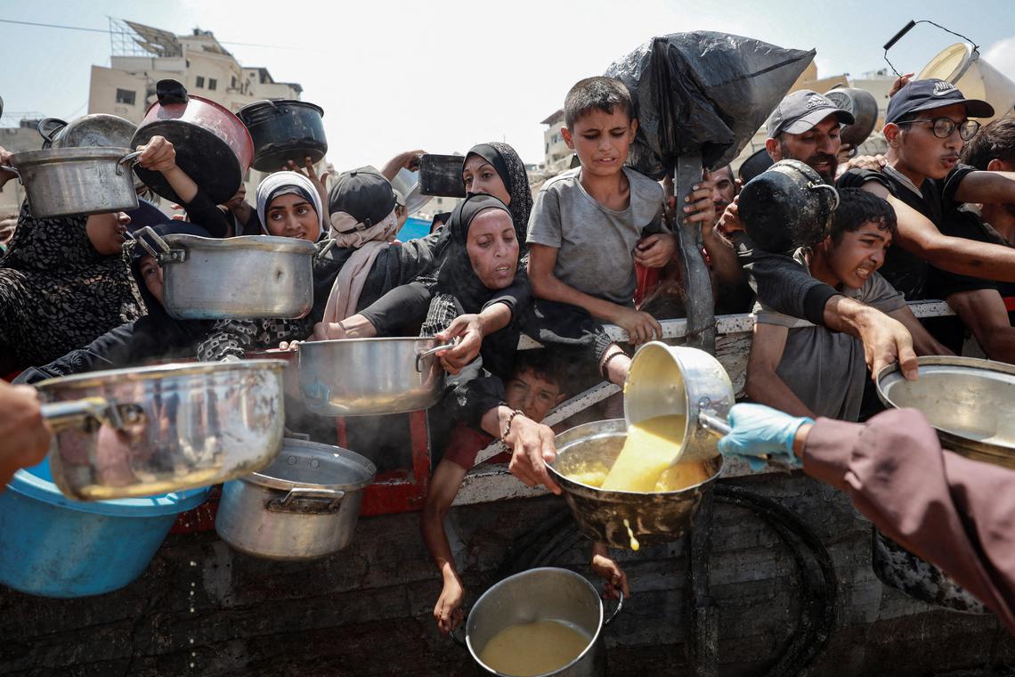Britain warns Israel it could recognise Palestinian state as Gaza starvation spreads