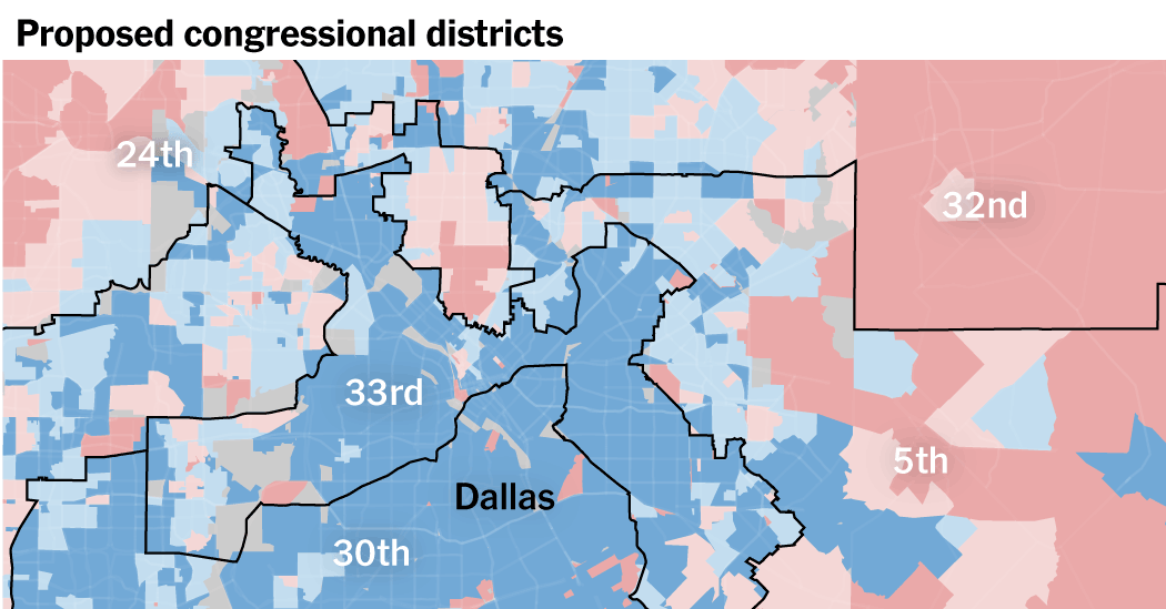 How Texas Republicans Want to Flip These Democratic Urban Districts