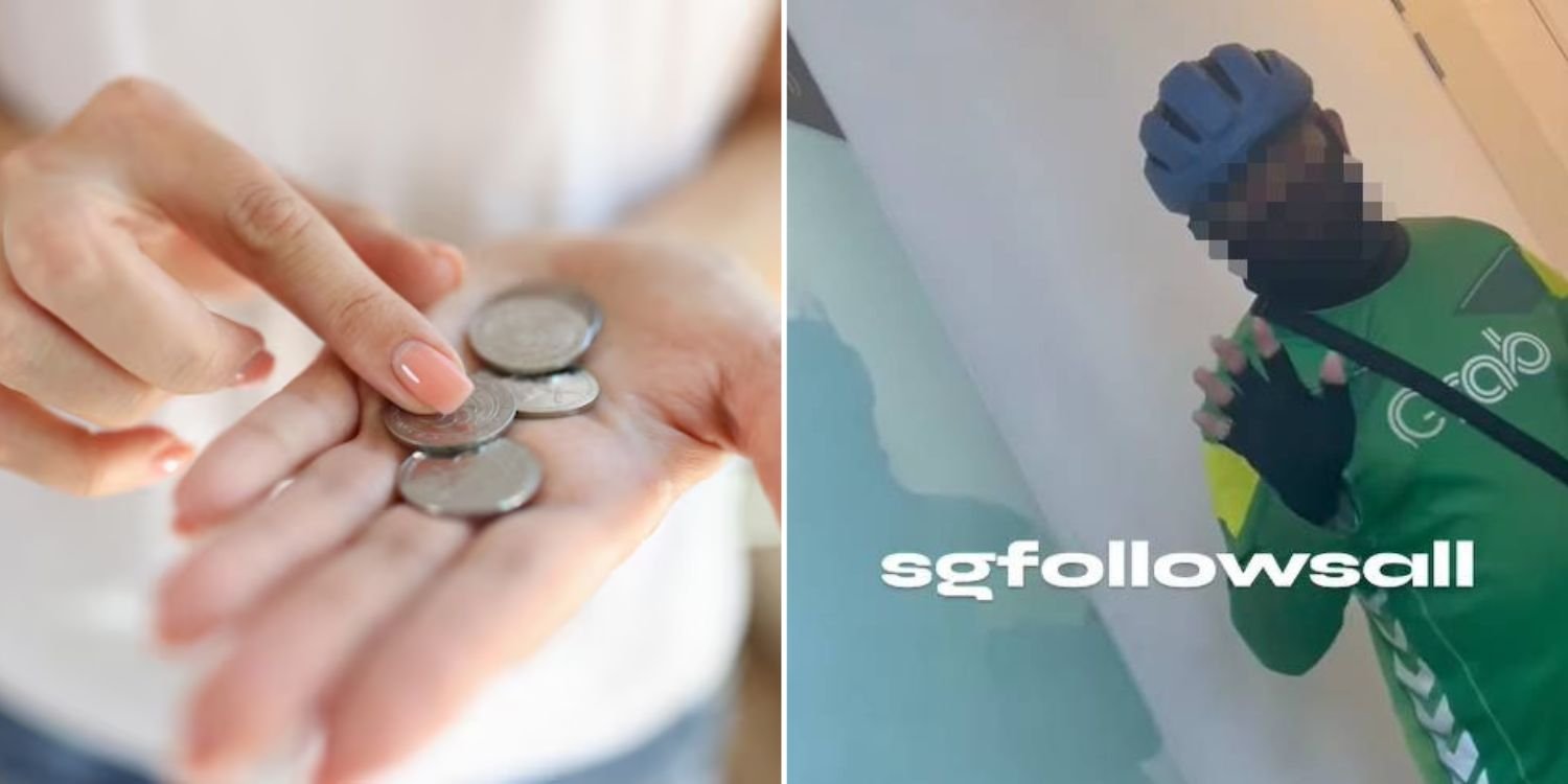 Food delivery rider in s’pore allegedly refuses to accept coins for payment, sparks debate online