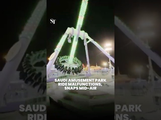 Saudi amusement park ride malfunctions, snaps mid-air
