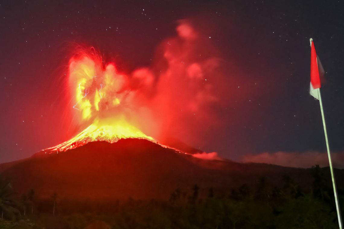 Indonesia’s Mount Lewotobi Laki-laki erupts