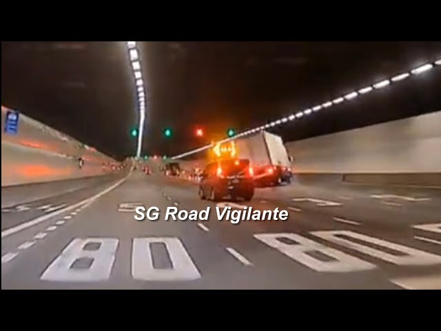 on lane swerve to avoid crashing into road work site