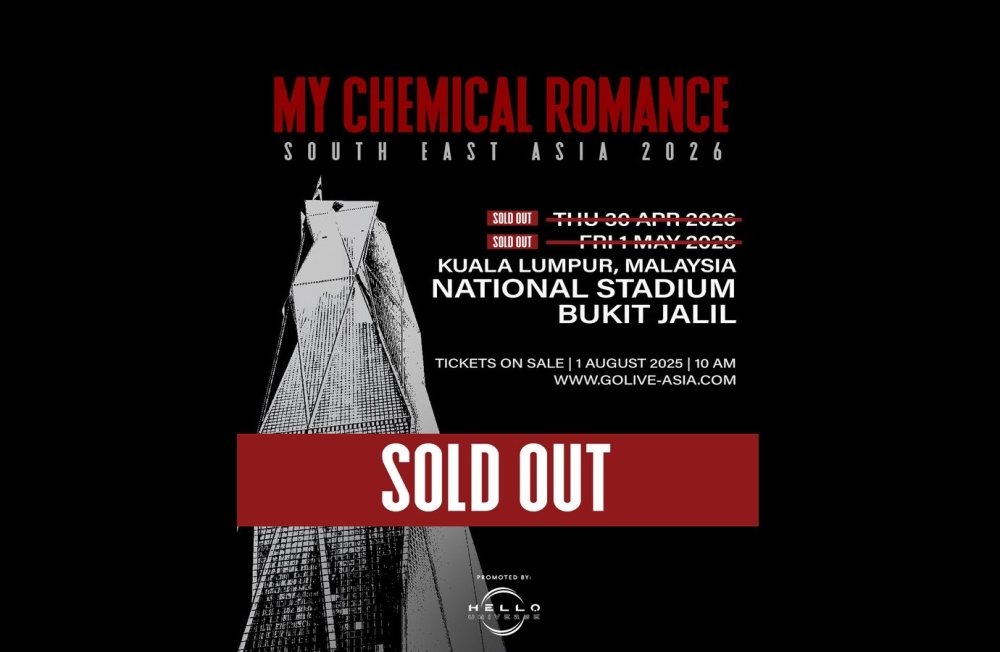My Chemical Romance’s Kuala Lumpur concerts rescheduled to November 2026