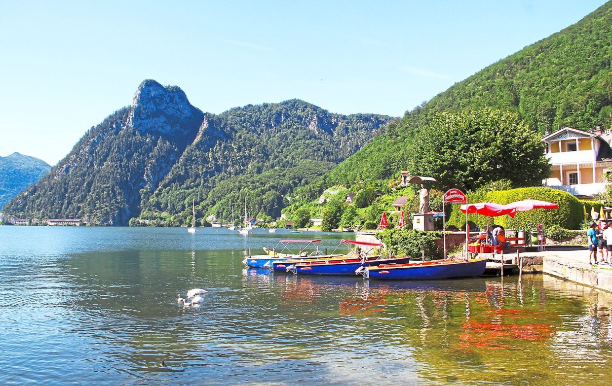 The scenic lake in Attersee that inspired Austrian painter Gustav Klimt